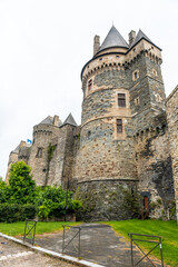 Fototapeta na wymiar Vitre Castle walls. Ille-et-Vilaine department, Brittany region, France