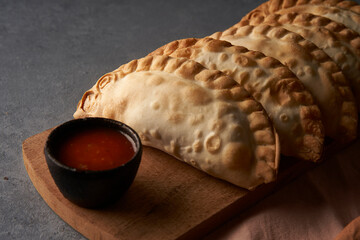 Argentine empanadas stuffed meat ham cheese