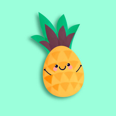 a pineapple rector kawaii