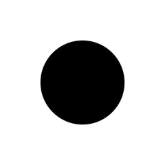 Full or New Moon vector flat glyph icon