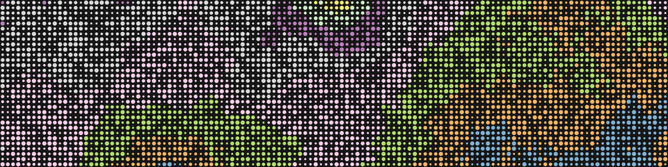 Color Pixels Cloud Abstract Computational Generative Art background illustration