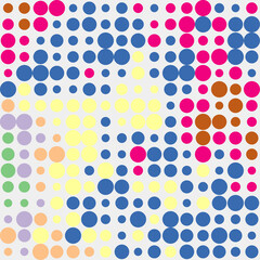 Color Pixels Cloud Abstract Computational Generative Art background illustration