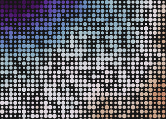 Color Pixels Cloud Abstract Computational Generative Art background illustration