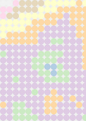 Color Pixels Cloud Abstract Computational Generative Art background illustration