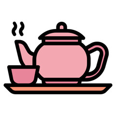 tea Color line icon