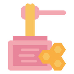 Obraz premium honey flat icon