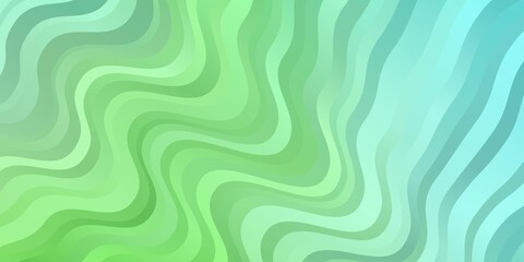 Light Green vector pattern with wry lines.