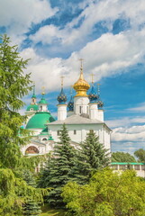 Fototapeta na wymiar Gold ring of Russia. Monastery in Rostov Veliky