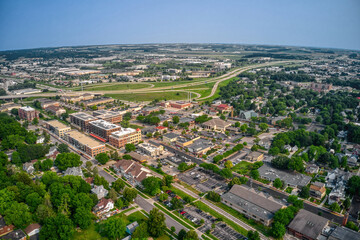 Aerial View of the Madison Suburb of Middleton, Wisconsin