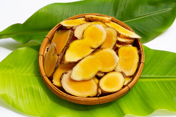 Phlai slices, Cassumumr ginger or zingiber montanum