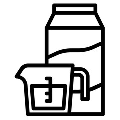 milk line icon