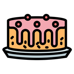 cake Color line icon
