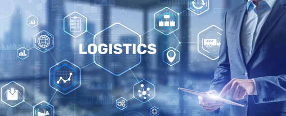 Global Logistics Business Cargo Air Rail transportation and maritime shipping