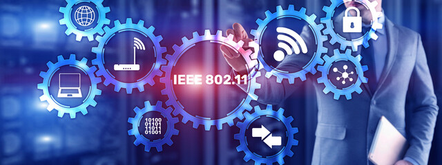 802.11. Wireless data transmission concept IEEE