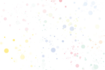 カラフルな水玉模様