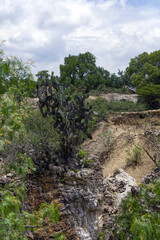 Fototapeta premium Santa Brigida, Mineral de Pozos, Mexico - Santa Brigida Mining Area