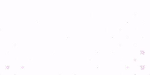 Light purple vector backdrop with virus symbols.