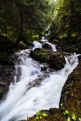 Fototapeta na wymiar Cascade waterfall