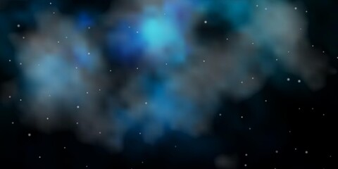 Dark BLUE vector layout with bright stars.