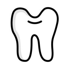 tooth icon fill line style