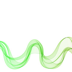 green wave. abstract modern graphics illustration. eps 10