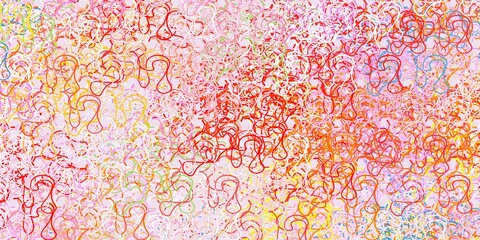 Fototapeta premium Light multicolor vector pattern with wry lines.