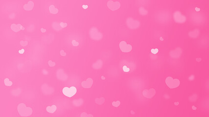Valentine's day background with hearts. pink background, Illustration