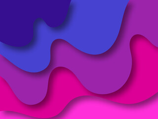 Abstract creative background with fluid color shapes. Dynamic papercut modern banner template. eps 10