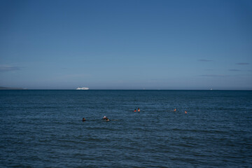 Fototapeta premium boat on the sea