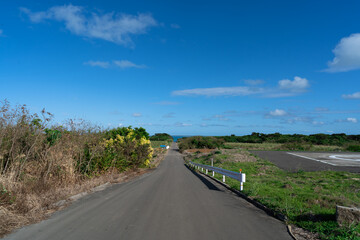 小浜島　一本道