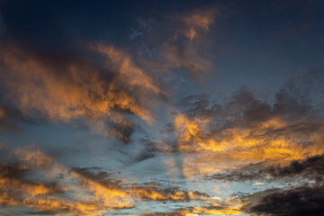 Naklejka premium fire in the sky