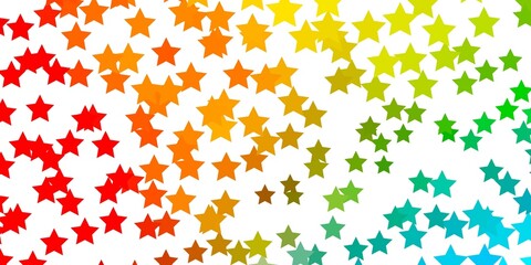 Light Blue, Yellow vector pattern with abstract stars.