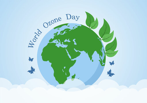 World Ozone Day is Commemorated Every September 16 To Raise Public Awareness About Of The Earth Layer And Protecting Environment. Background Vector Illustration