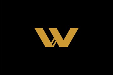 Letter W logo design vector. W monogram sign.