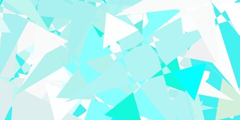 Light Blue, Green vector background with polygonal forms.