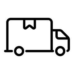 fast delivery line icon