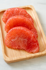 fresh red pomelo fruit or grapefruit