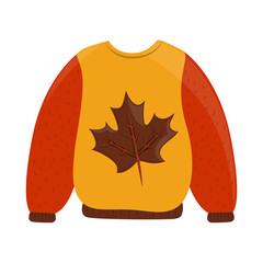 autumn leaf sweater