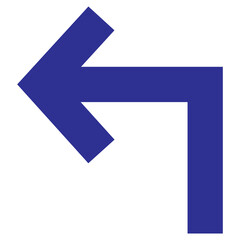 Blue arrow icon to the top right