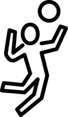volleyball outline icon