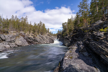 Pollfossen waterfall on the Framruste River
