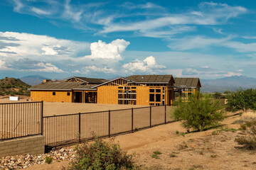 Custom Being Built In Arizona Desert 