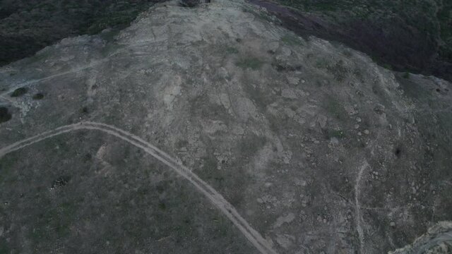 Aerial view of the entire city of Guanajuato