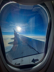 view from airplane window