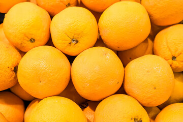 Oranges in the supermarket