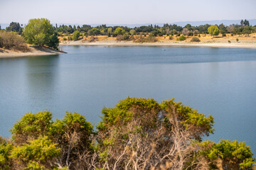 Scenic view of Quarry Lakes. Quarry Lakes Regional Recreation Area in Fremont, California
