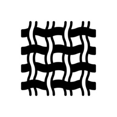 Obraz premium Black solid icon for textile