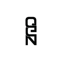 qen initial letter monogram logo design