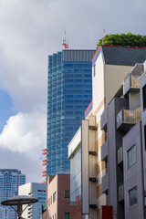東京、赤坂の住宅街や繁華街の風景