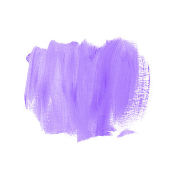 Lavender watercolor brush stroke abstract art paint background. 